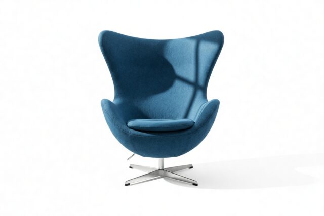 The Jacobsen – Indigo Blue Wool, Lounge Chair