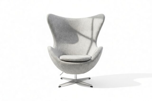 The Jacobsen – Light Gray Wool, Lounge Chair