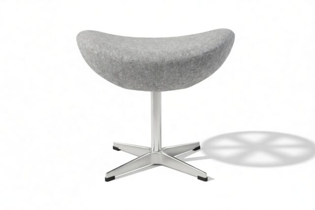 The Jacobsen – Light Gray Wool, Ottoman