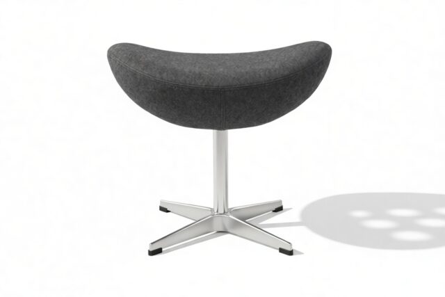 The Jacobsen – Dark Gray Wool, Ottoman