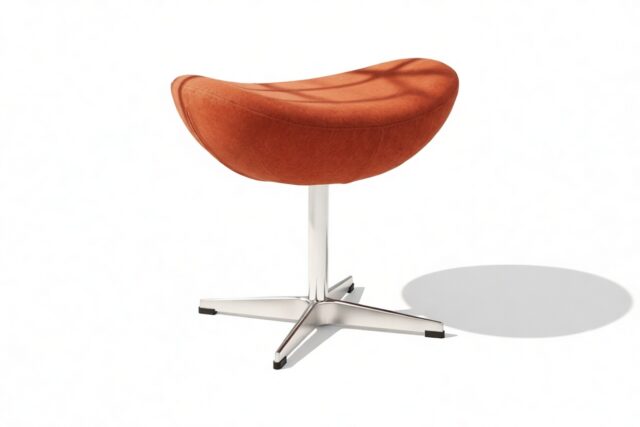 The Jacobsen – Burnt Orange Wool, Ottoman