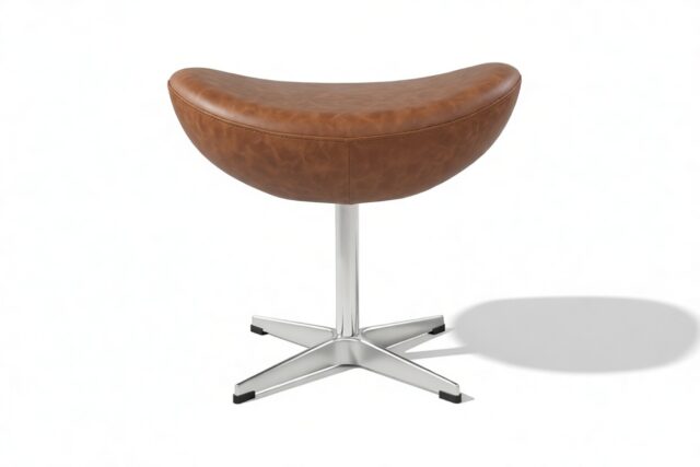 The Jacobsen – Chestnut Vegan Leather, Ottoman