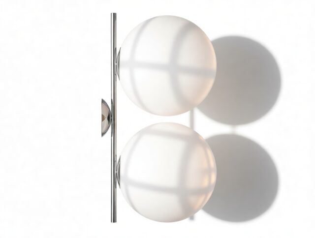 The IC – Chrome, Double Wall And Ceiling Light