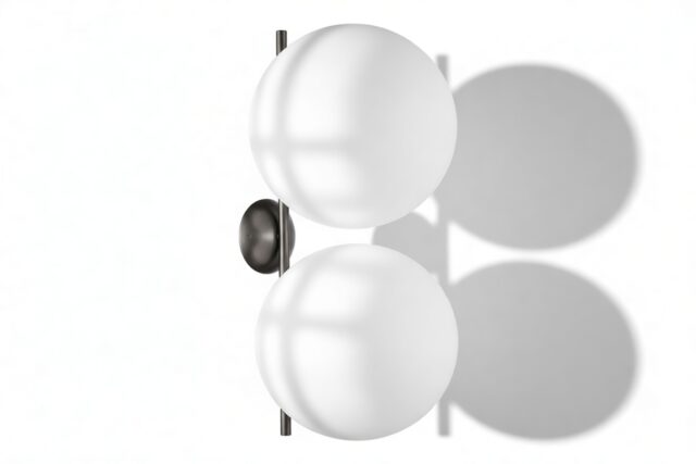 The IC – Pewter, Double Wall And Ceiling Light
