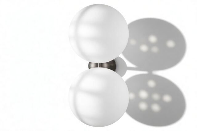 The IC – Pewter, Double Wall And Ceiling Light