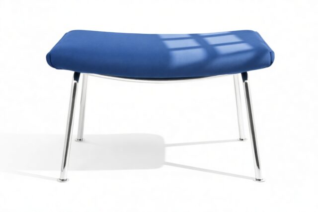 The Trondheim – Indigo Blue Wool, Ottoman