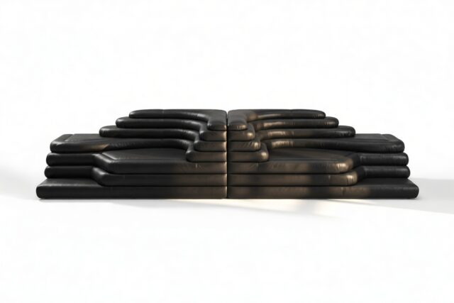 The Terrazza – Black Vegan Leather, Combination