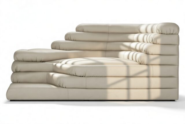 The Terrazza – Cream Vegan Leather, Right Arm