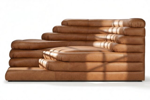 The Terrazza – Tan Vegan Leather, Right Arm