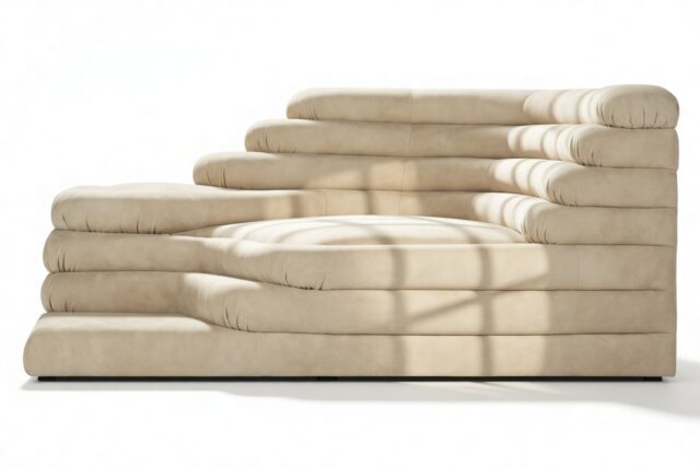 The Terrazza – Eggshell Vegan Suede, Right Arm