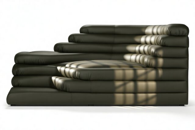 The Terrazza – Army Green Vegan Leather, Right Arm