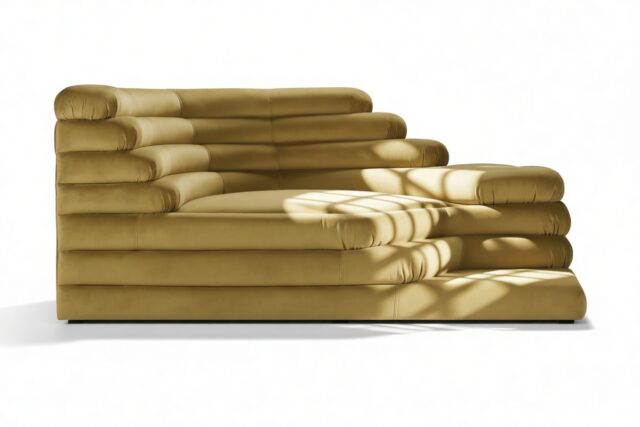 The Terrazza – Olive Gold Velvet, Left Arm