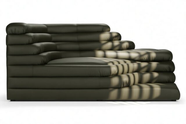 The Terrazza – Army Green Vegan Leather, Left Arm