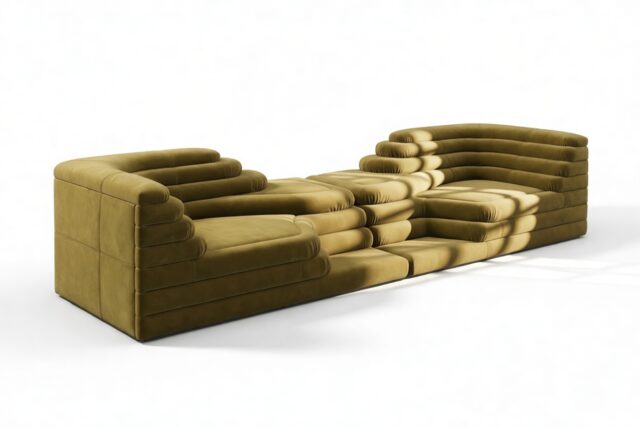 The Terrazza – Olive Gold Velvet, Combination