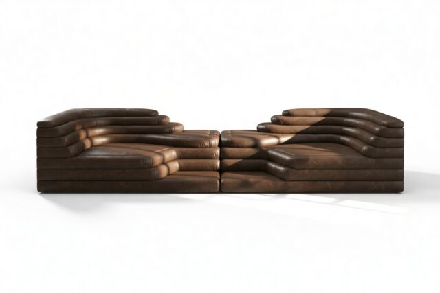 The Terrazza – Distressed Brown Vegan Leather, Combination