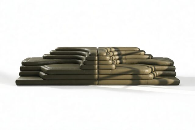 The Terrazza – Army Green Vegan Leather, Combination