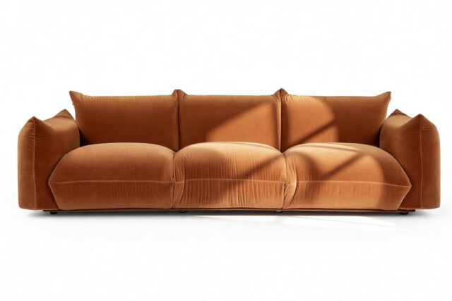 The Marenco – Spice Velvet, Three Seater Sofa