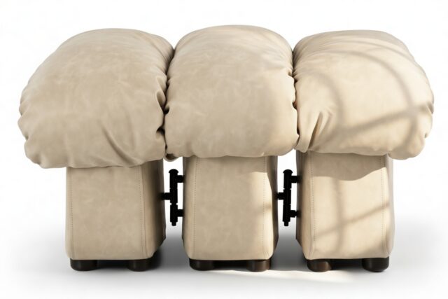 The DS 600 – Eggshell Vegan Suede, Ottoman