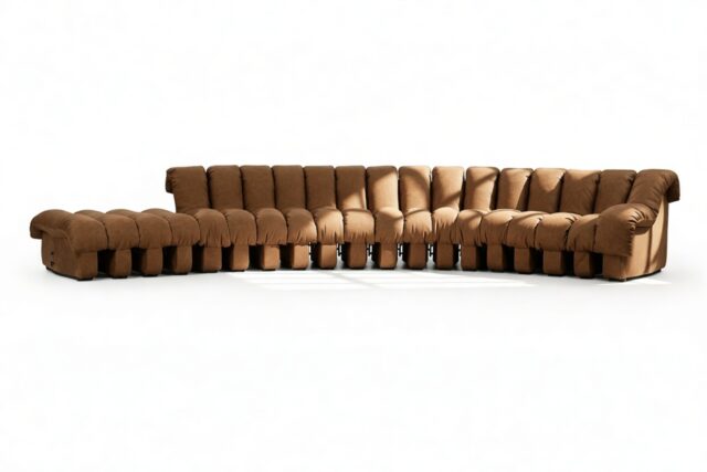 The DS 600 – Brown Vegan Suede, Sectional, Combination 1, Right Arm