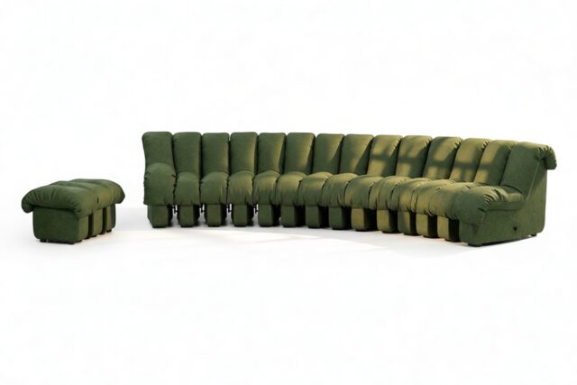 The DS 600 – Tarragon Vegan Suede, Sectional, Combination 2, Left Arm