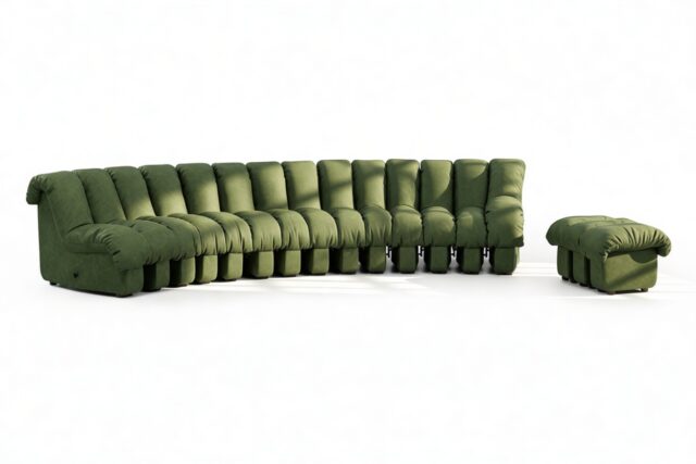 The DS 600 – Tarragon Vegan Suede, Sectional, Combination 2, Right Arm