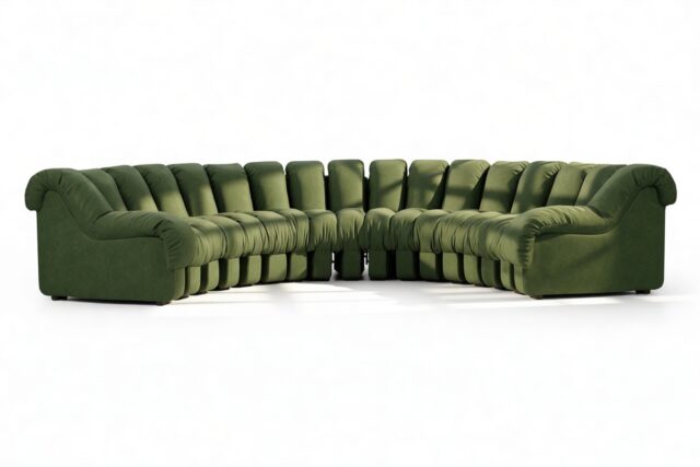 The DS 600 – Tarragon Vegan Suede, Sectional, U Shape