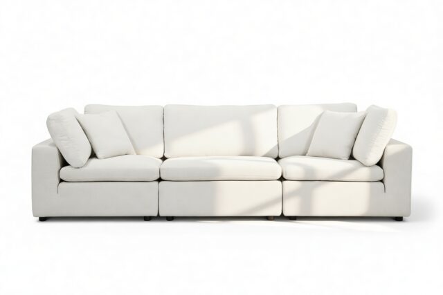 The Ciel – White Linen, Three Seater