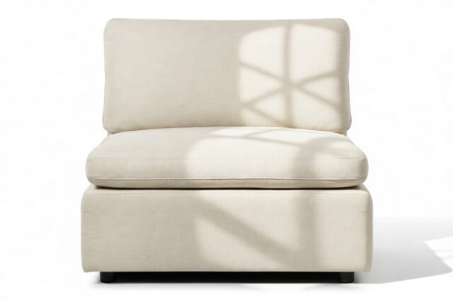 The Ciel – Oatmeal Brushed Weave, Armless Module