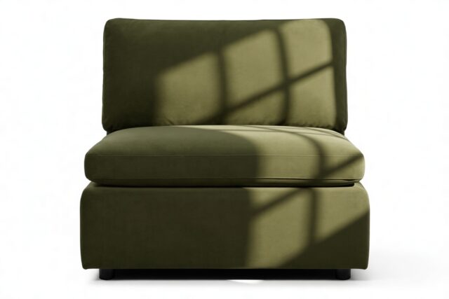 The Ciel – Spruce Luxe Velvet, Armless Module