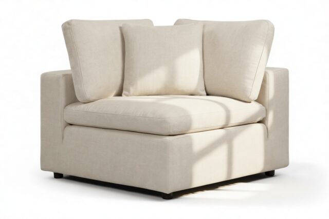 The Ciel – Beige Linen, Corner Module