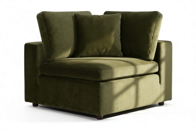 The Ciel – Spruce Luxe Velvet, Corner Module