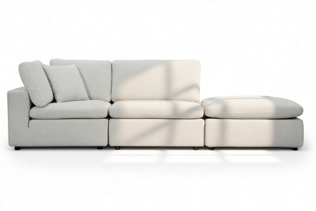 The Ciel – Dove Linen, Open End Sofa (Right)