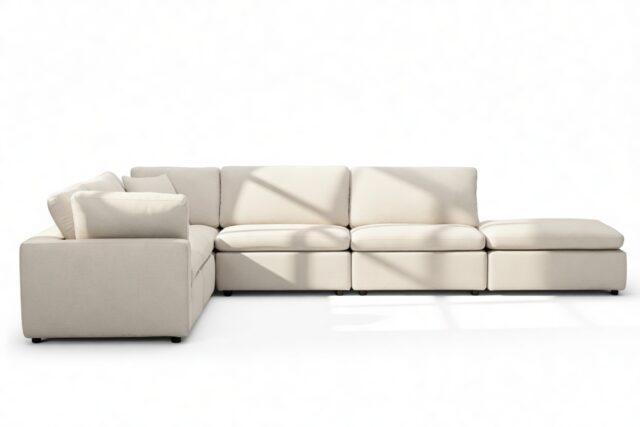 The Ciel – Beige Linen, Sectional (Left Corner)