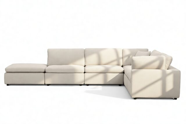The Ciel – Beige Linen, Sectional (Right Corner)