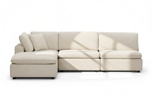 The Ciel – Beige Linen, Sectional (Left Chaise)