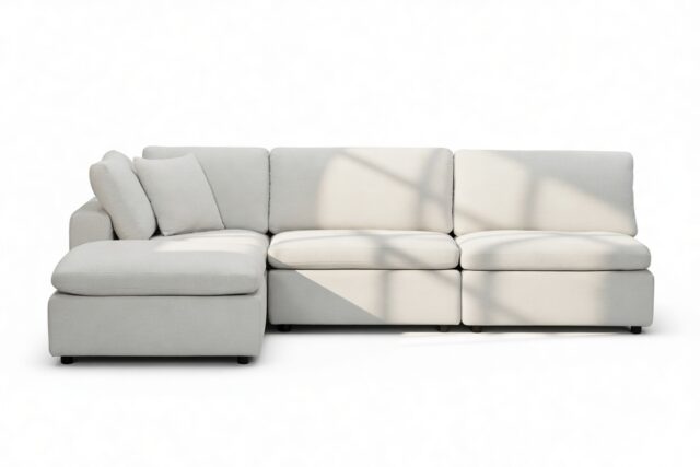The Ciel – Dove Linen, Sectional (Left Chaise)