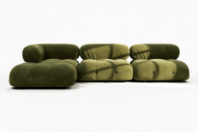 The Bellini – Thyme Luxe Velvet, Sectional (Left Chaise)