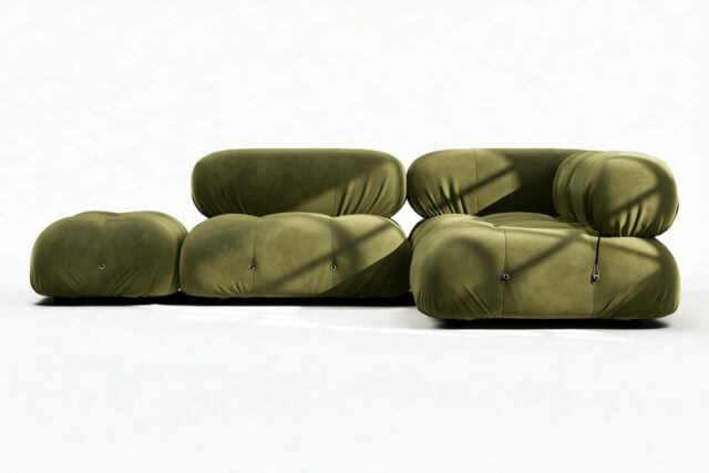 The Bellini – Thyme Luxe Velvet, Sectional (Small Right Corner)