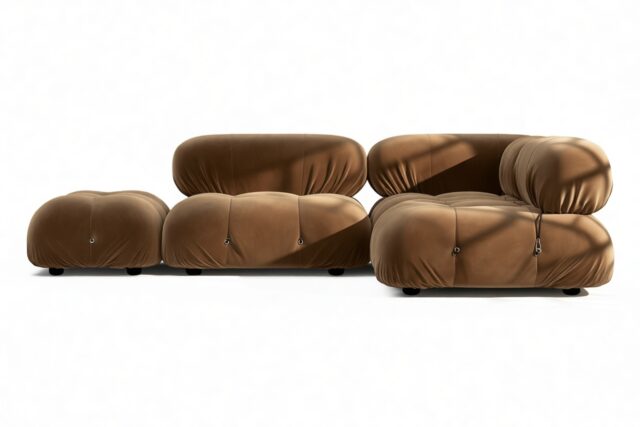 The Bellini – Mocha Velvet, Sectional (Small Right Corner)