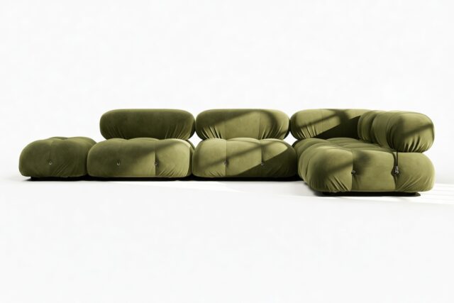 The Bellini – Thyme Luxe Velvet, Sectional (Right Corner)