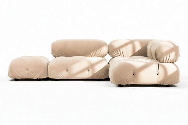 The Bellini – Ecru Velvet, Sectional (Small Right Corner)