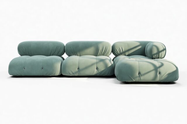 The Bellini – Jadeite Luxe Velvet, Sectional (Right Chaise)