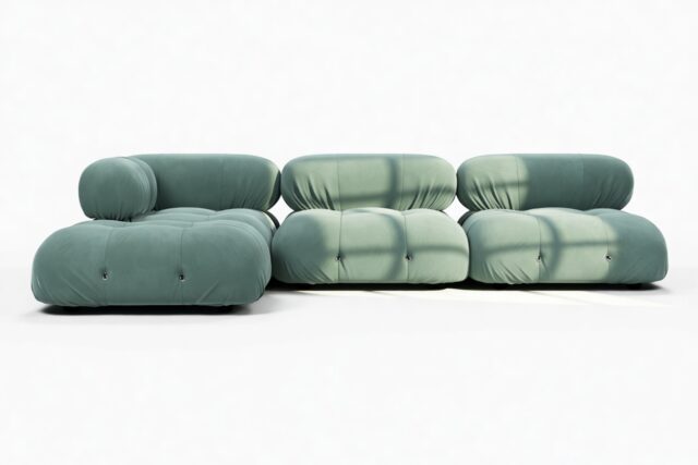 The Bellini – Jadeite Luxe Velvet, Sectional (Left Chaise)