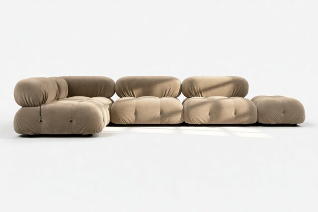 The Bellini – Cappuccino Brown Chenille, Sectional (Left Corner)