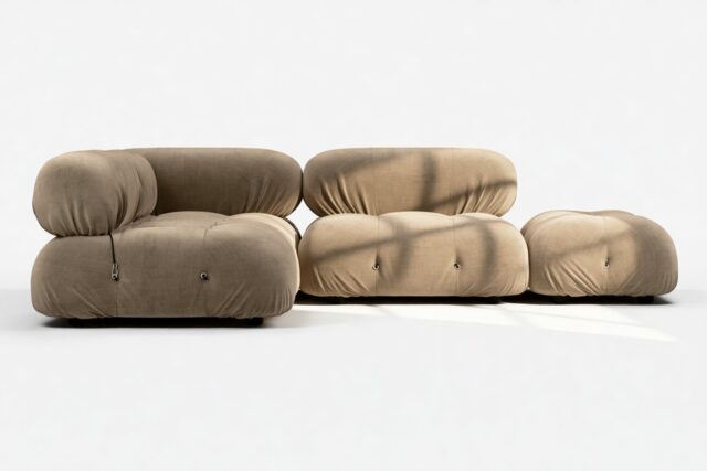 The Bellini – Cappuccino Brown Chenille, Sectional (Small Left Corner)