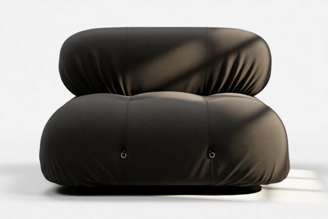 The Bellini – Black Performance Weave (Outdoor), Armless Module