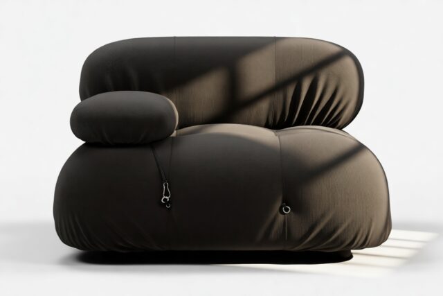 The Bellini – Black Performance Weave (Outdoor), Left Arm