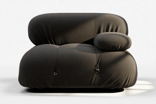 The Bellini – Black Performance Weave (Outdoor), Right Arm