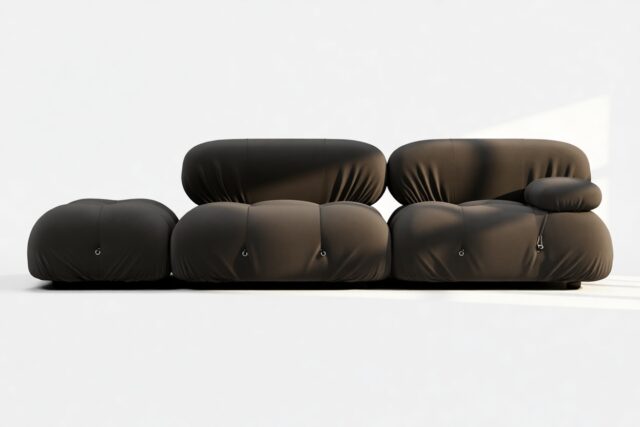 The Bellini – Black Performance Weave (Outdoor), Open End Sofa (Left)
