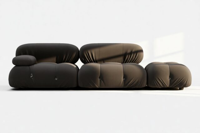 The Bellini – Black Performance Weave (Outdoor), Open End Sofa (Right)